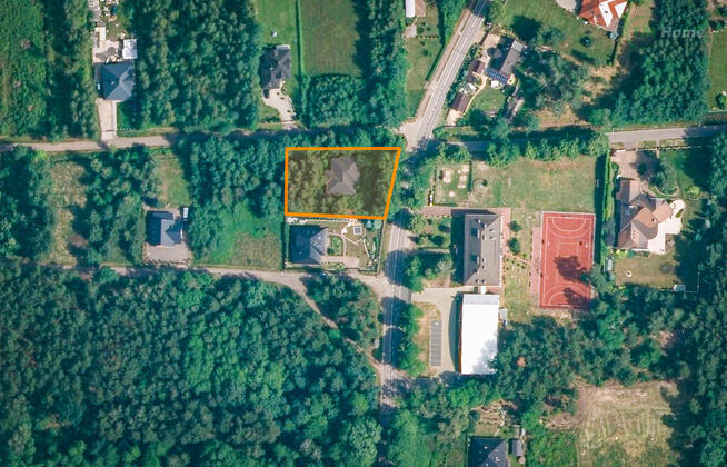 Duża działka z domem w budowie, 35 min od W-wy