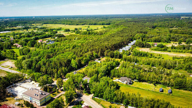 Duża działka z domem w budowie, 35 min od W-wy
