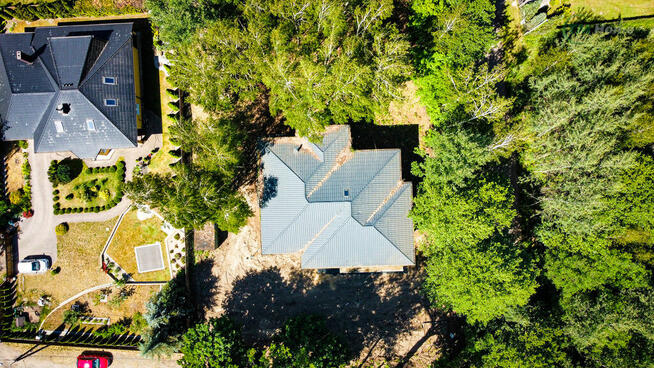 Duża działka z domem w budowie, 35 min od W-wy