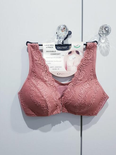 NOWY damski koronkowo-sportowy biustonosz z kryształkami