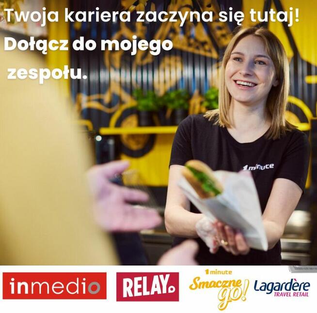 Praca 1Minute Smacznego–Sprzedawca/Pracownik małej gastronmi