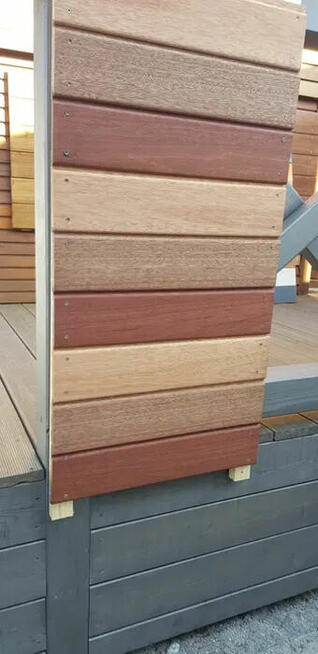 Deska drewniana meranti KL. Natur 16x120 Profil softline (E)