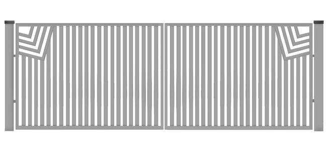 Brama typ CLASSIC - 4,00 x 1,50 m