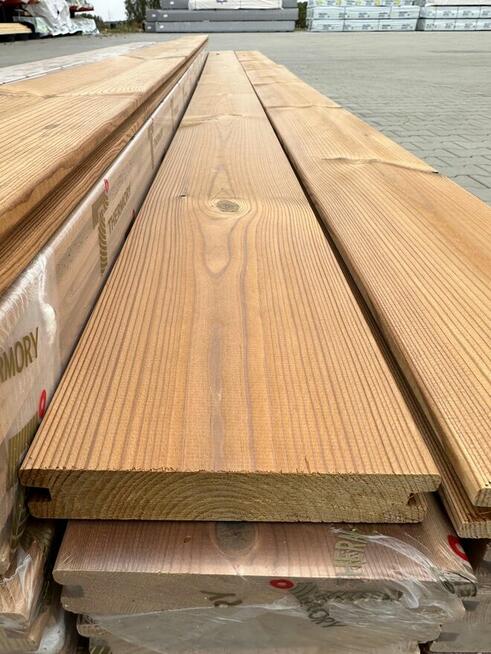 Deska tarasowa Thermo termo sosna gładka taras drewno 26x140