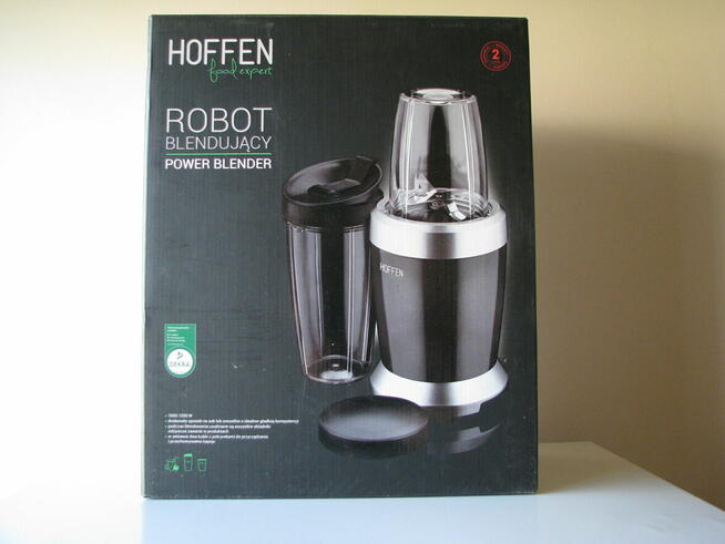 Mocny robot blendujący Hoffen, stołowy blender kielichowy