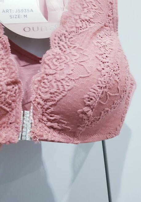 NOWY damski koronkowo-sportowy biustonosz z kryształkami