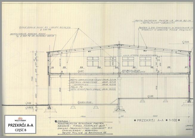 Kompleks / Budynki magazynowo przemysłowe 2324m2 Foluszowa