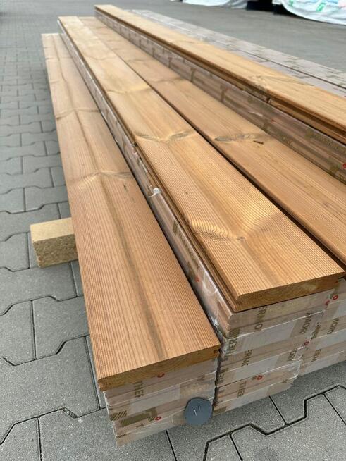 Deska tarasowa Thermo termo sosna gładka taras drewno 26x140