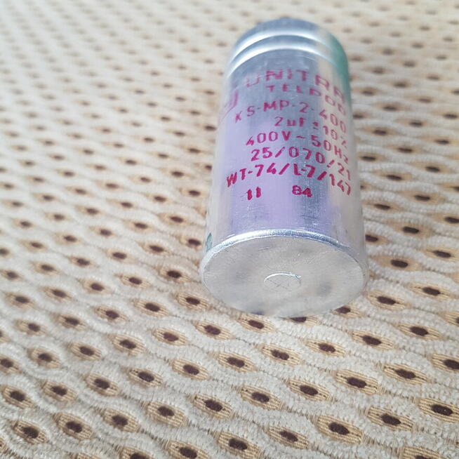 Kondensator rozruchowy Unitra telepod 2UF 400V sprawny Polsk