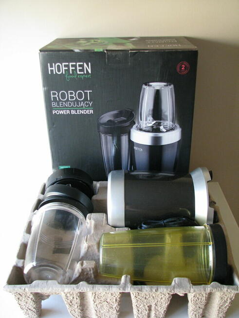 Mocny robot blendujący Hoffen, stołowy blender kielichowy