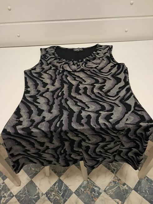 Sukienka ciemna, krótka, z dzianiny, „APRICOT”, rozm. L