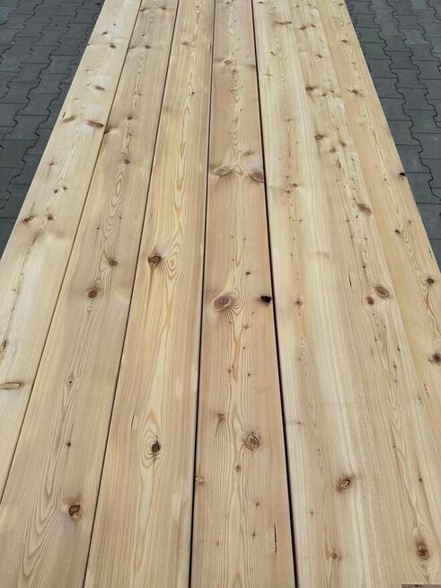 DESKA TARASOWA MODRZEW SYBERYJSKI gładka gładki 27x140 4m