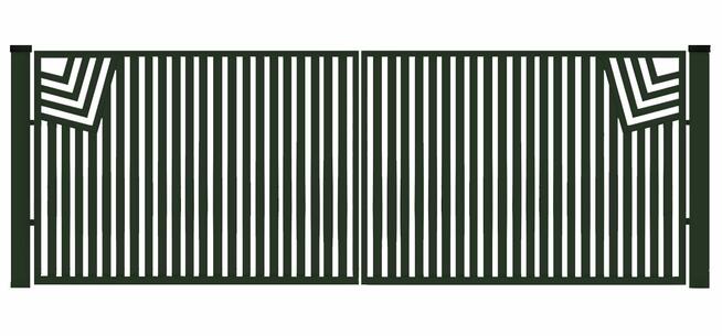 Brama typ CLASSIC - 4,00 x 1,50 m