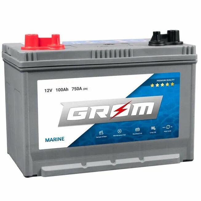 Akumulator GROM MARINE 100Ah 750A