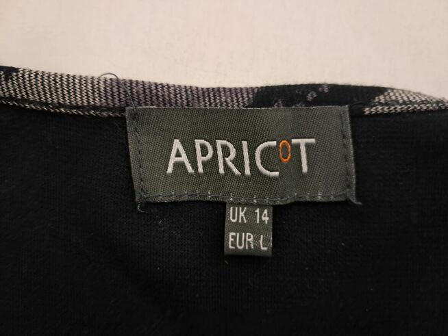 Sukienka ciemna, krótka, z dzianiny, „APRICOT”, rozm. L