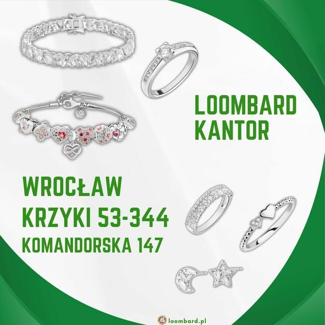 Skup / sprzedaż srebrnej biżuterii, Wrocław, Komandorska 147
