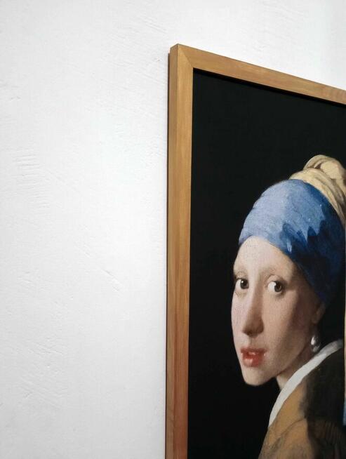 Obraz na płótnie - Dziewczyna z perłą, J Vermeer, 50x70cm