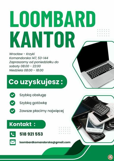 Skup/sprzedaż sprzętu AGD i RTV, Wrocław, Komandorska 147