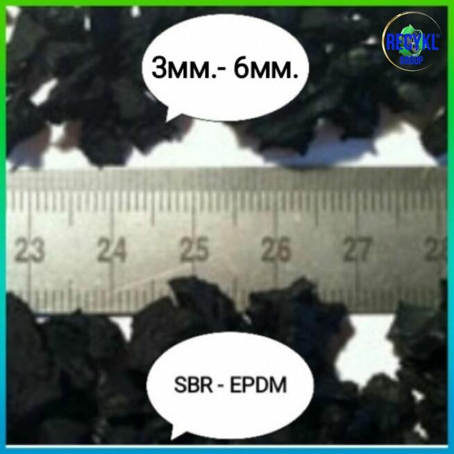 Granulat gumowy 3-6mm SBR EPDM, RUBBER GRANULES