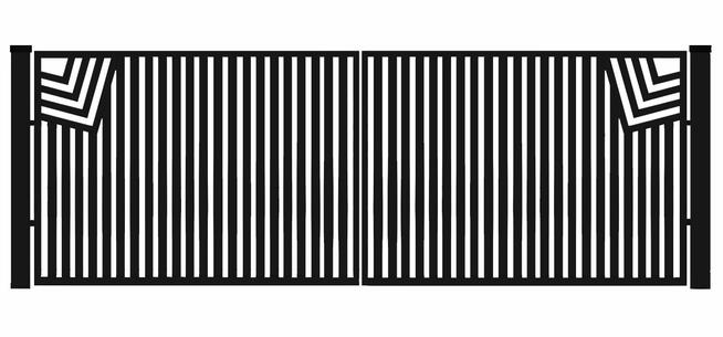 Brama typ CLASSIC - 4,00 x 1,50 m