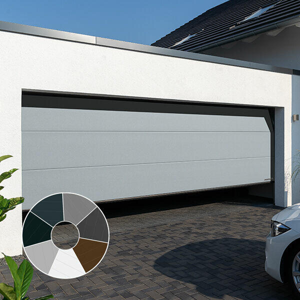 Brama garażowa Hormann – segmentowa, napęd, 2 piloty, szybka