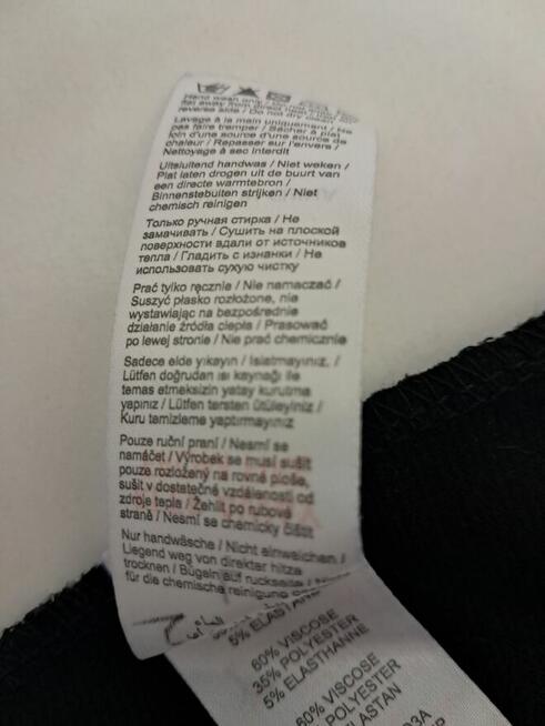 Sukienka ciemna, krótka, z dzianiny, „APRICOT”, rozm. L