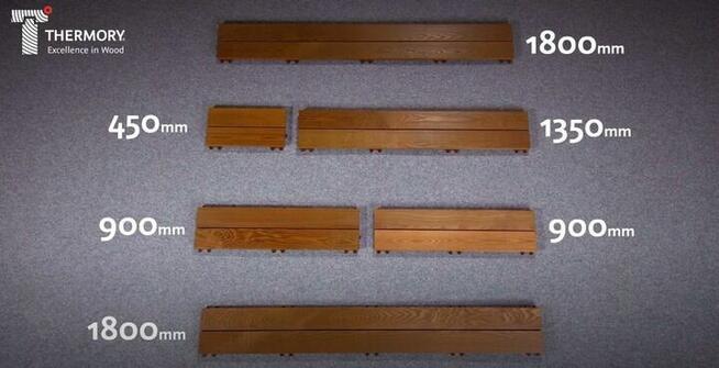 Deska Thermory thermo jesion Quickdeck opakowanie 1,714m2