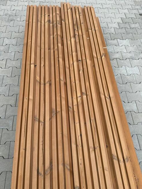 Deska elewacyjna thermo sosna A/B 32x142 Profil Lamela Trio