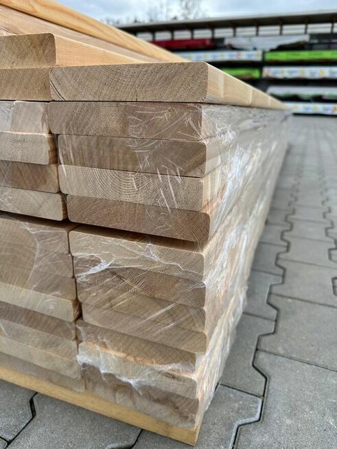 DESKA TARASOWA MODRZEW SYBERYJSKI gładka gładki 27x140 4m