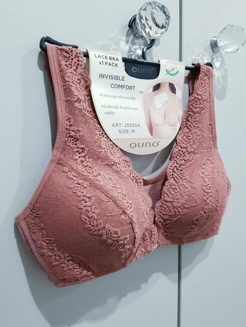 NOWY damski koronkowo-sportowy biustonosz z kryształkami