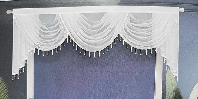 Lambrekin 250-280 cm, firana woda, firany szyte