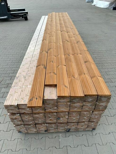 Deska tarasowa Thermo termo sosna ryflowana taras 26x140mm