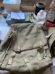 Plecaki wojskowe brezentowe kostka PRL plecak LWP kostka