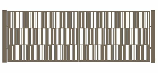 Brama typ MODERN - 4,00 x 1,50 m