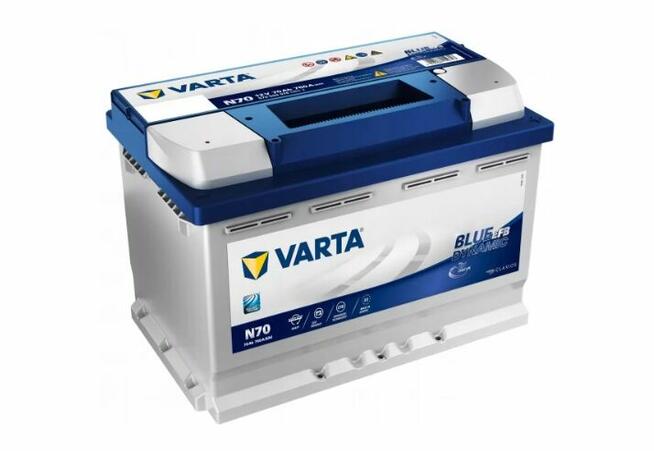 Akumulator Varta Blue Dynamic EFB START&STOP 70Ah N70