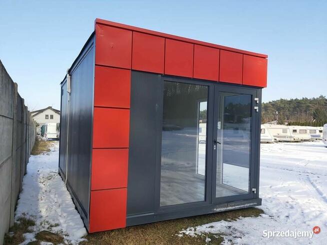 Kontener na sklepik, biuro, stróżówkę, punkt usługowy