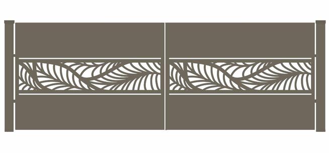 Brama typ WALL - 4,00 x 1,25 m