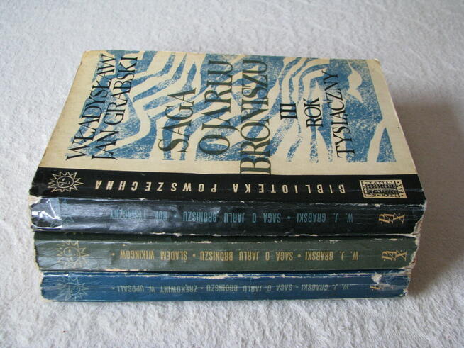 Saga o Jarlu Broniszu, komplet 3 tomy, Władysław Jan Grabski