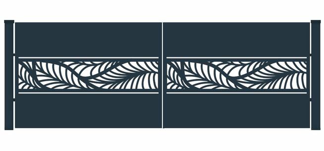 Brama typ WALL - 4,00 x 1,50 m