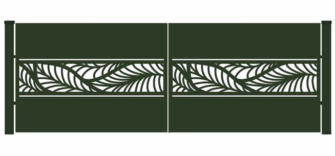 Brama typ WALL - 4,00 x 1,75 m