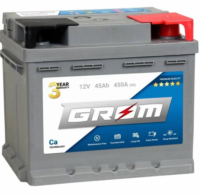 AKUMULATOR GROM 45Ah 450A