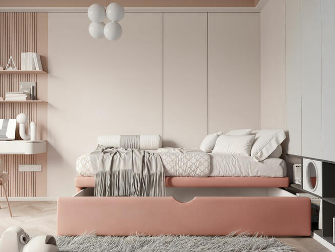 Łóżko dziecięce SWEETIE 100x200 z szuflada na pościel NOWOŚĆ