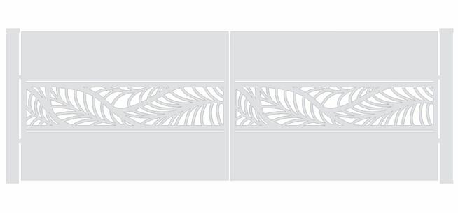 Brama typ WALL - 4,00 x 1,25 m