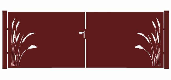 Brama typ FLORAL - 4,00 x 1,25/1,50/1,75 m