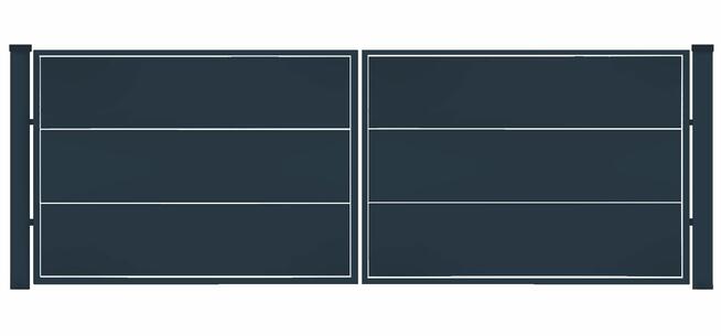Brama typ WALL SOLID - 4,00 x 1,25 /1,50/1,75 m