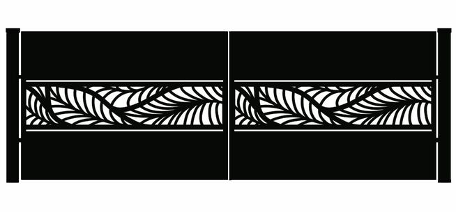 Brama typ WALL - 4,00 x 1,25 m