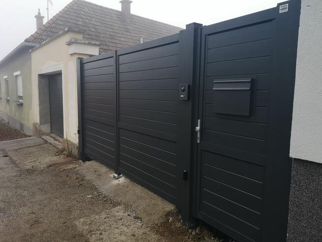 nowoczesna brama aluminiowa Wysoka jakość ALUBRAM