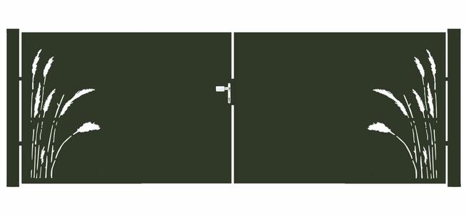 Brama typ FLORAL - 4,00 x 1,25/1,50/1,75 m