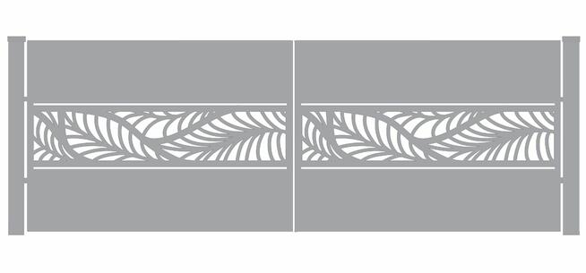 Brama typ WALL - 4,00 x 1,50 m