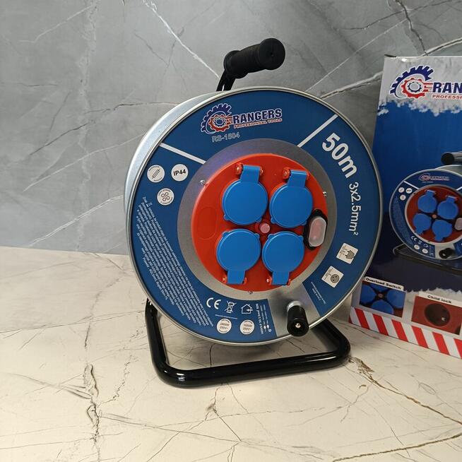 NOWY PRZEDŁUŻACZ BUDOWLANY 50m #3x2,5 #KLAPKI #UZIEMIENIE #W